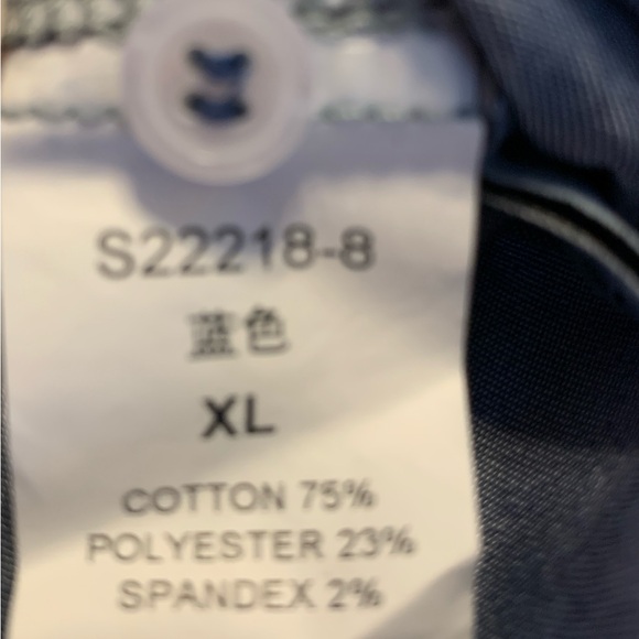 Ettelo Denim Collection Chambray Button-Down Shirt XL NWT - Picture 6 of 6